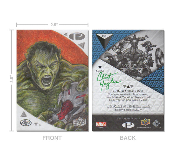 2019 Upper Deck Marvel Premier スケッチカード 2019 Marvel Premier AP Sketch Card by Clint Hagler from